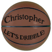 Laten we het Basketball op volle grootte uitboren Basketbal (Voorkant)