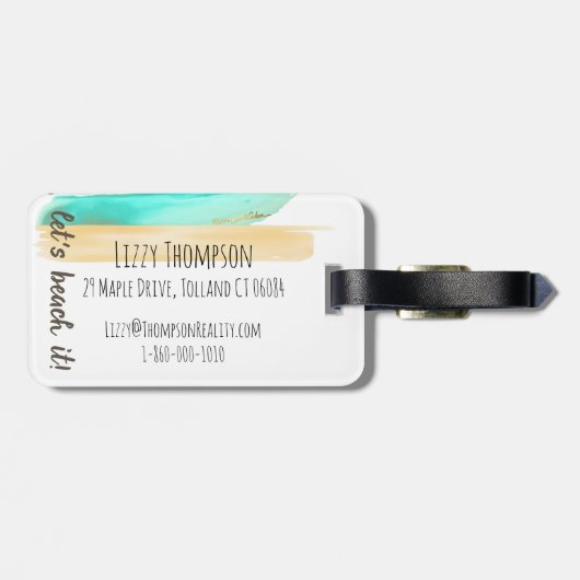 Laten we het bedekken! Bagage label (Achterkant horizontaal)