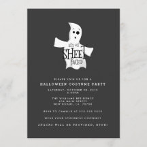 Laten we het blad voor Halloween Costume Party hal