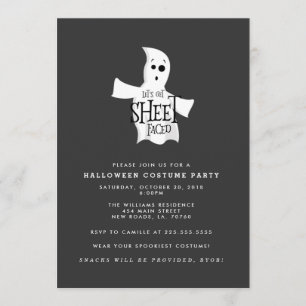Laten we het blad voor Halloween Costume Party hal Kaart