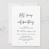 Laten we het blijven vieren na de bruiloft Brunch. Kaart (Voorkant)