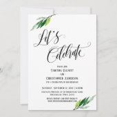 Laten we het bloeiende Manuscript en Greenery vier Kaart (Voorkant)