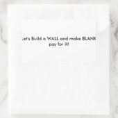 Laten we het bouwen. rechthoekige sticker (Tas)