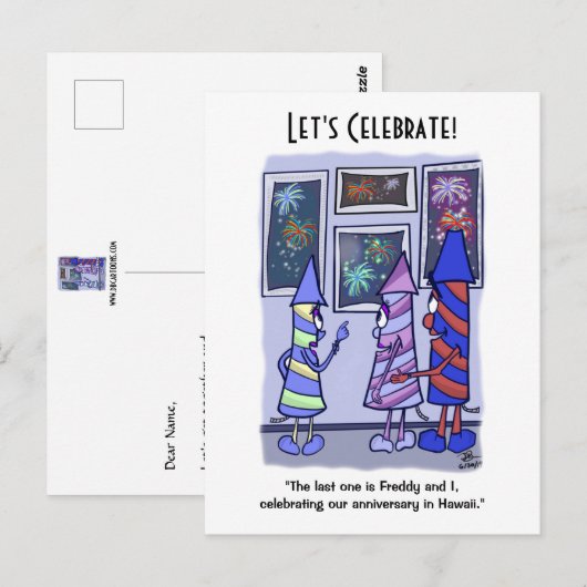 Laten we het Briefkaart van de Onafhankelijkheidsd (Voorkant / Achterkant)