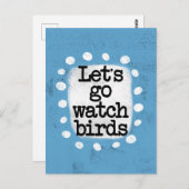 Laten we het Briefkaart van de vogels gaan bekijke (Voorkant / Achterkant)