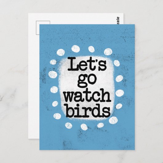 Laten we het Briefkaart van de vogels gaan bekijke (Voorkant / Achterkant)