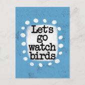 Laten we het Briefkaart van de vogels gaan bekijke (Voorkant)