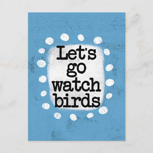 Laten we het Briefkaart van de vogels gaan bekijke (Voorkant)