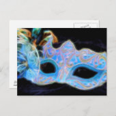 Laten we het Briefkaart van het Venetiaanse Masker (Voorkant / Achterkant)