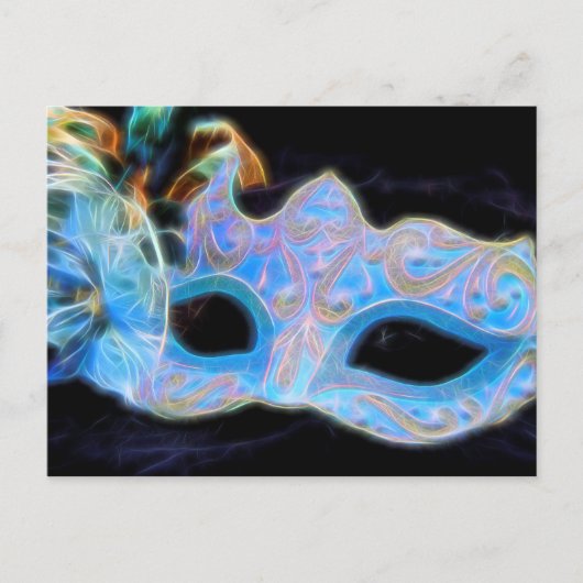 Laten we het Briefkaart van het Venetiaanse Masker (Voorkant)