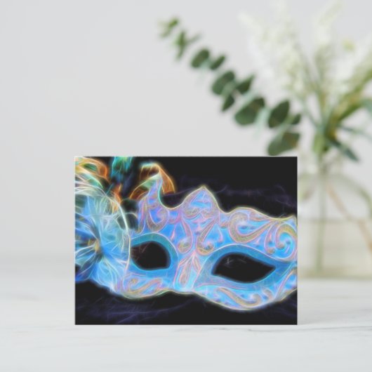 Laten we het Briefkaart van het Venetiaanse Masker (Staand voorkant)