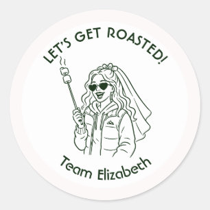Laten we het Bruidskamp Bachelorette Weekend Viere Ronde Sticker