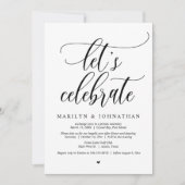 Laten we het bruiloft-elopement-diner vieren kaart (Voorkant)