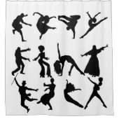 Laten we het Dance Shower-gordijn zien Douchegordijn (Voorkant)