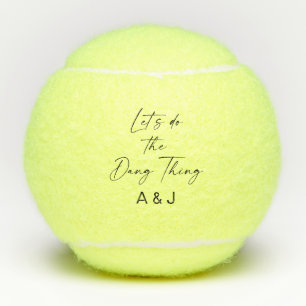 Laten we het Dang-ding gepersonaliseerd doen Tennisballen