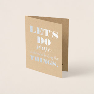 Laten we het doen - grappig voorstel van Bridesmai Folie Kaarten