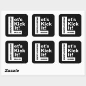 "Laten we het doen" Persoonlijke evenementen Vierkante Sticker (Vel)