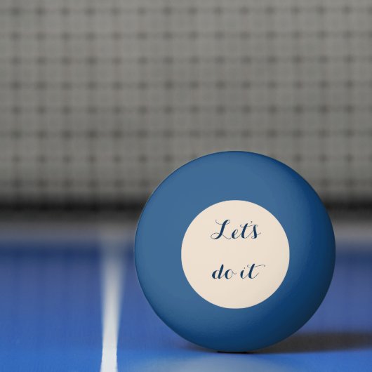 Laten we het doen. pingpongbal (Net)