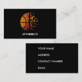 Laten we het dribbelen! visitekaartje (Voorkant / Achterkant)