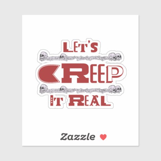 Laten we het echt kruipen sticker (Vel)