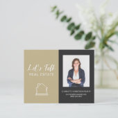 Laten we het Echte Briefkaart van het Contact van  (Staand voorkant)