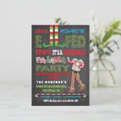 Laten we het Elf-feest Kerstmis Pyjama Feestje doe Kaart (Staand voorkant)