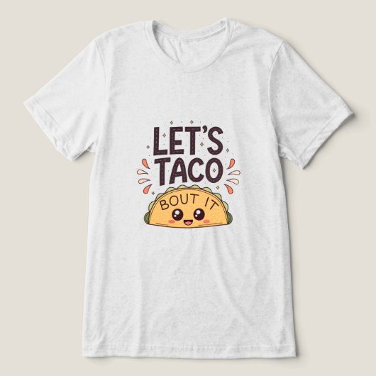 Laten we het erover hebben Funny Tee Tri-Blend Shirt (Design voorkant)