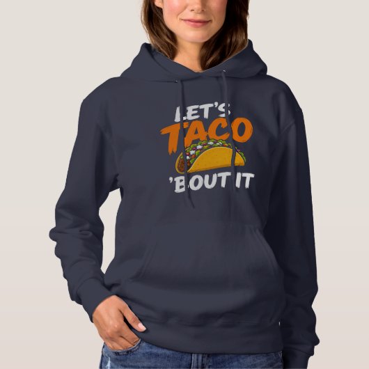 Laten we het erover hebben Grappige Pun Hoodie (Voorkant)