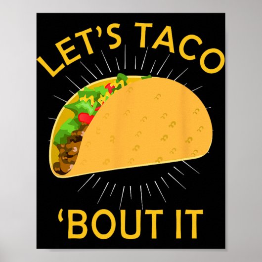Laten we het erover hebben Shirt - Taco Cinco De M Poster (Voorkant)