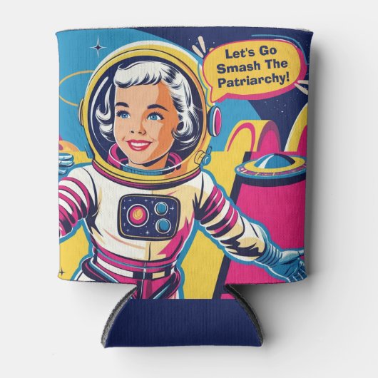 Laten we het feministische patriarchaat vernietige blikjeskoeler (Voorkant)