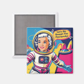 Laten we het feministische patriarchaat vernietige magneet (Voorkant / Achterkant)