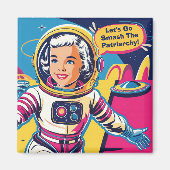 Laten we het feministische patriarchaat vernietige magneet (Voorkant)