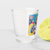 Laten we het feministische patriarchaat vernietige shot glas (Links)