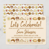 Laten we het gebak van het gebak vieren Breakfast  Kaart (Voorkant / Achterkant)