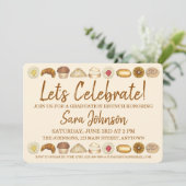 Laten we het gebak van het gebak vieren Breakfast  Kaart (Staand voorkant)