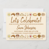 Laten we het gebak van het gebak vieren Breakfast  Kaart (Voorkant)