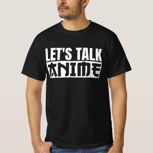 Laten we het hebben over Anime T-Shirt (Voorkant)