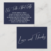 Laten we het hebben over cadeautjes handschrift ma informatiekaartje (Voorkant / Achterkant)