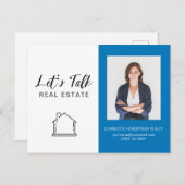 Laten we het hebben over de Logo van de Estate Fot Briefkaart (Voorkant / Achterkant)