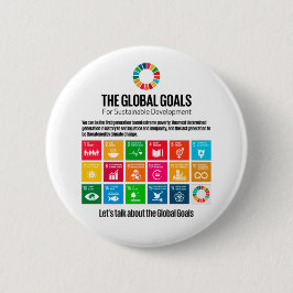 Laten we het hebben over duurzaamheidsdoelen en in ronde button 5,7 cm