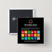 Laten we het hebben over duurzaamheidsdoelen en in vierkante button 5,1 cm (Voorkant /achterkant)