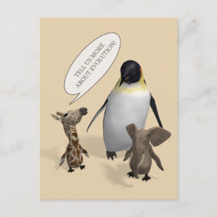 Laten we het hebben over evolutie briefkaart