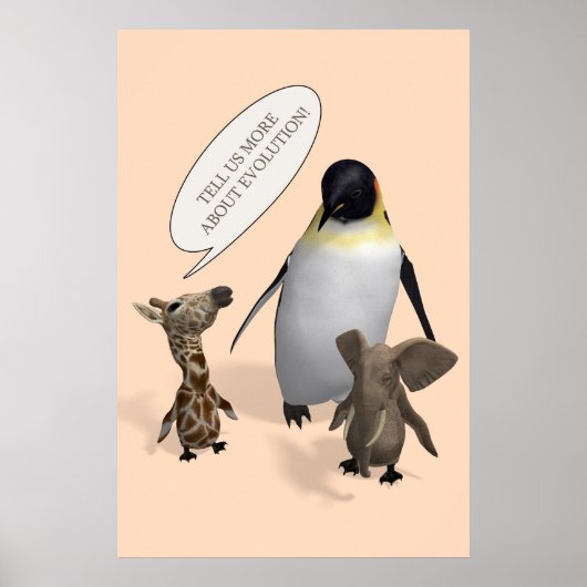 Laten we het hebben over evolutie poster (Voorkant)