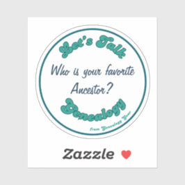 Laten we het hebben over Genealogie: Favoriete Voo Sticker