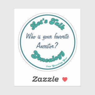 Laten we het hebben over Genealogie: Favoriete Voo Sticker