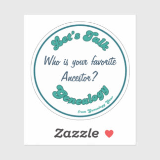 Laten we het hebben over Genealogie: Favoriete Voo Sticker