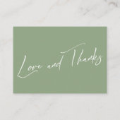 Laten we het hebben over Gifts Handwriting Sage Gr Informatiekaartje (Achterkant)