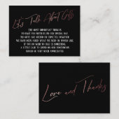 Laten we het hebben over Gifts Roos Gold Handwriti Informatiekaartje (Voorkant / Achterkant)