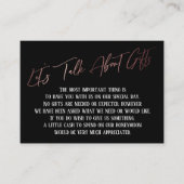 Laten we het hebben over Gifts Roos Gold Handwriti Informatiekaartje (Voorkant)
