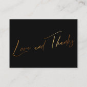 Laten we het hebben over gouden handschrift bruilo informatiekaartje (Achterkant)